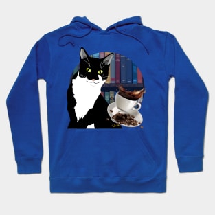 Life Is Better With Coffee Cats And Books What else is needed  Copyright TeAnne Hoodie